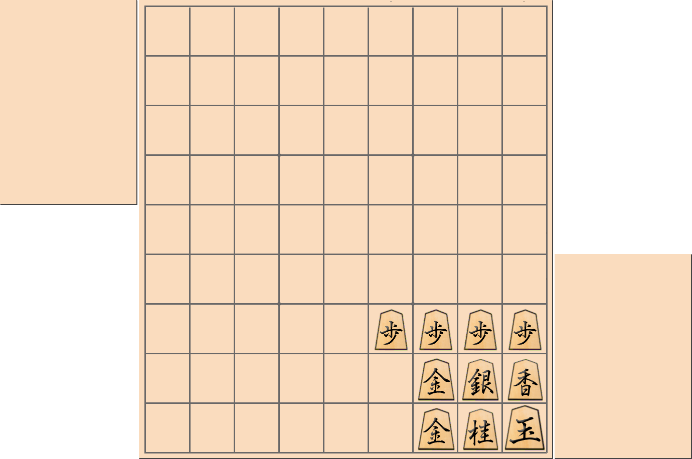 将棋で「穴熊」と言われる囲い(振り飛車)