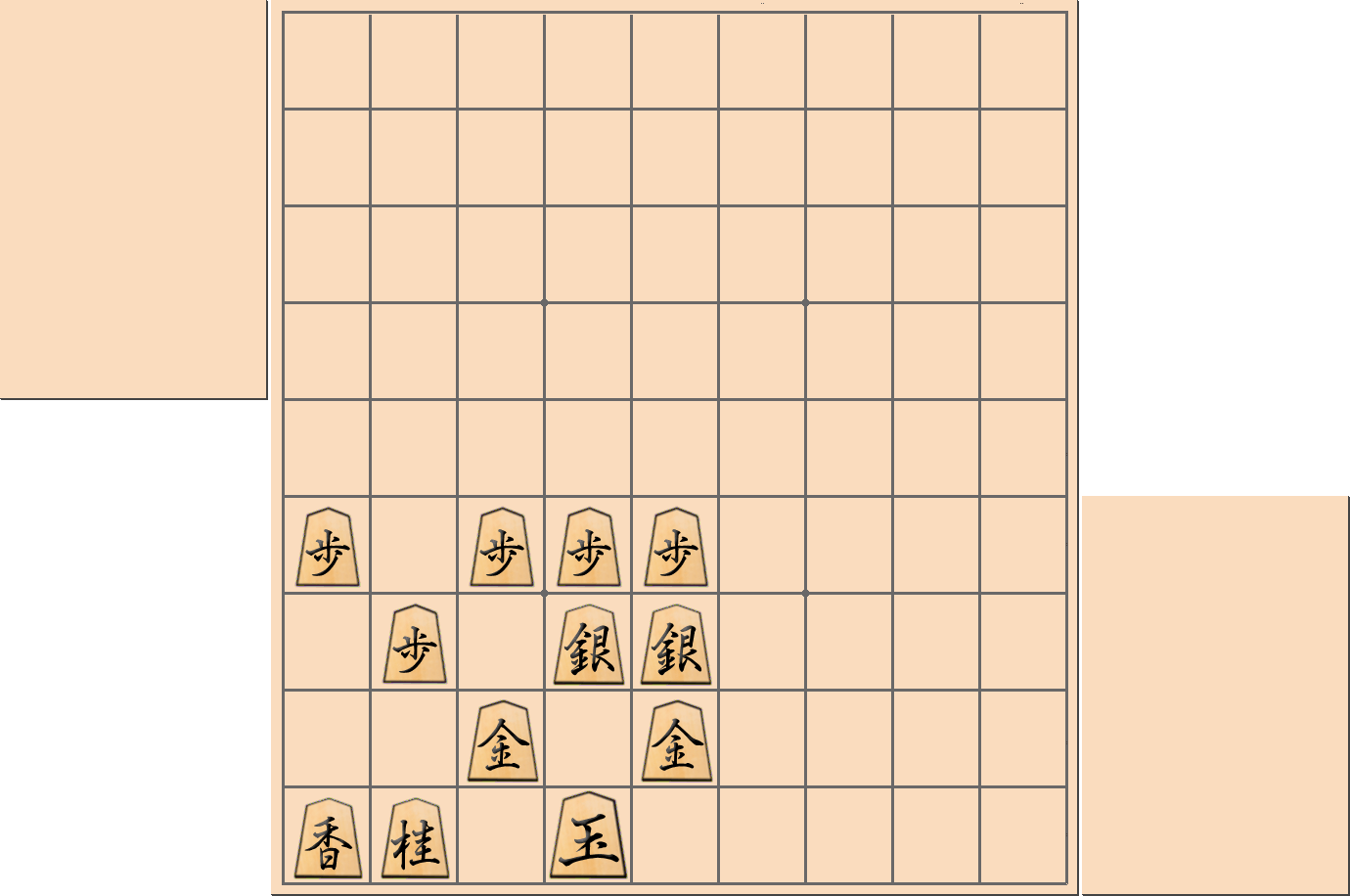 将棋で「雁木」と言われる囲い