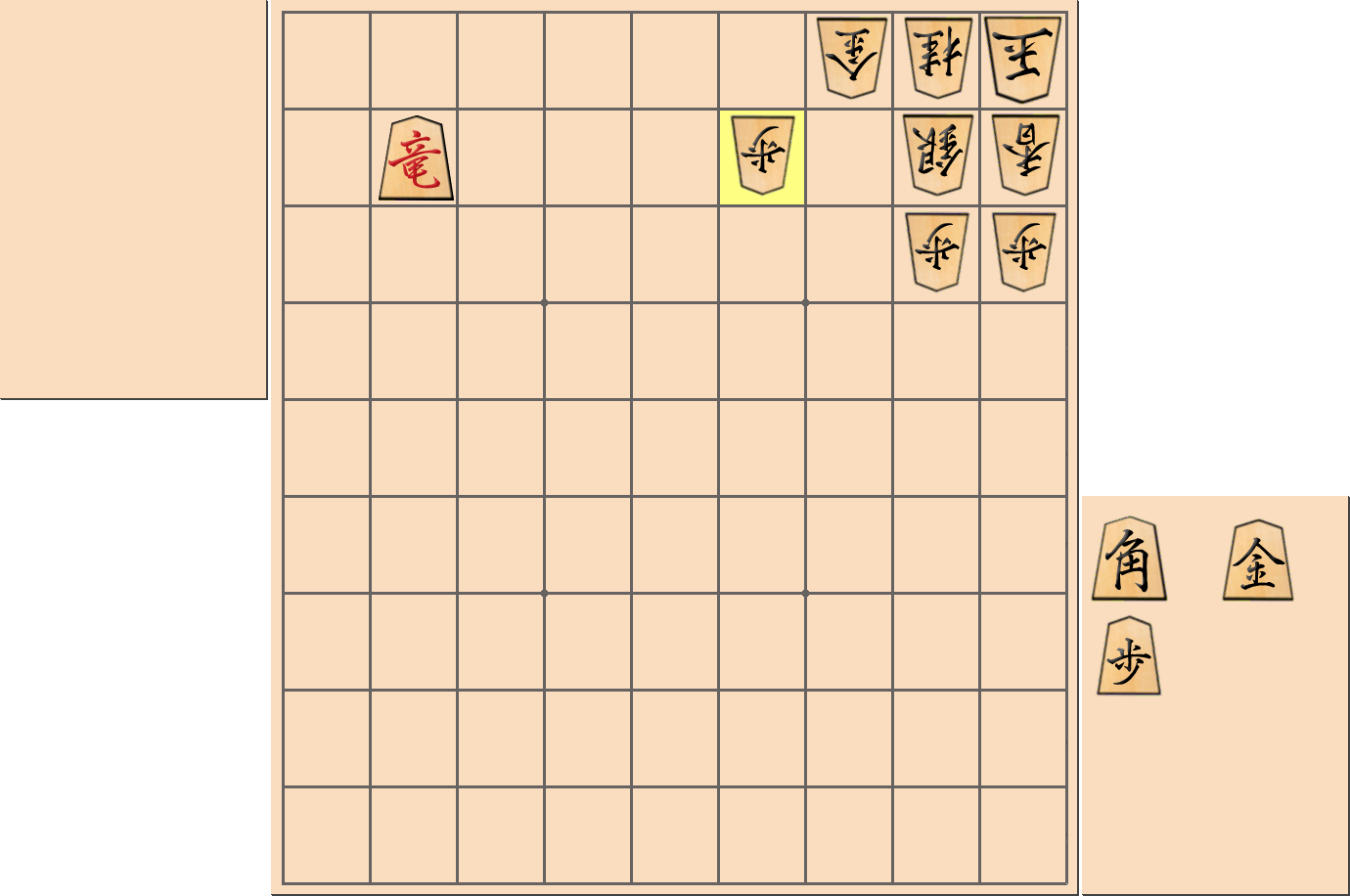 【将棋手筋】「張り付かず」に粘られてしまった部分図