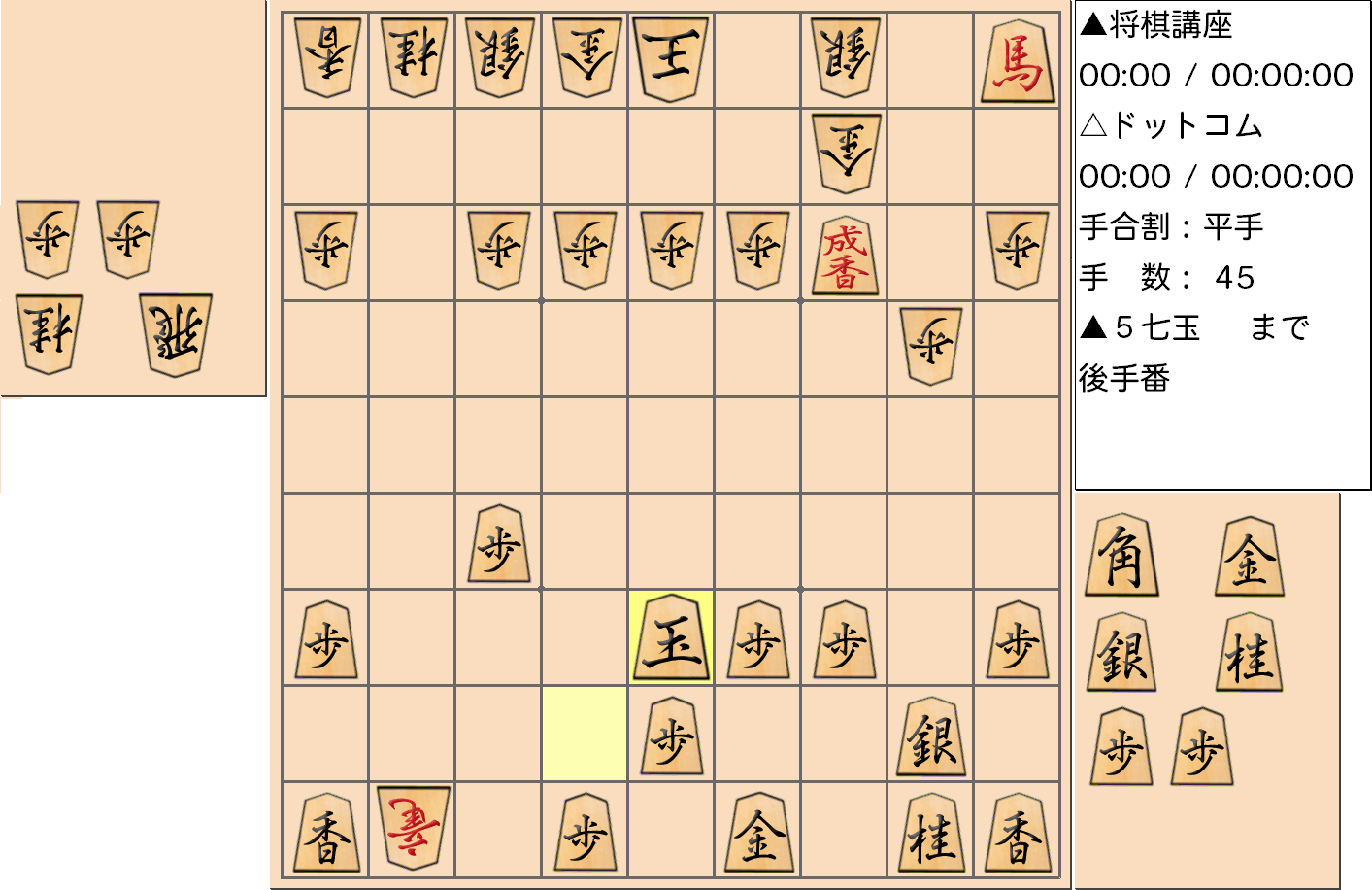 横歩取り ４五角戦法対策10-3