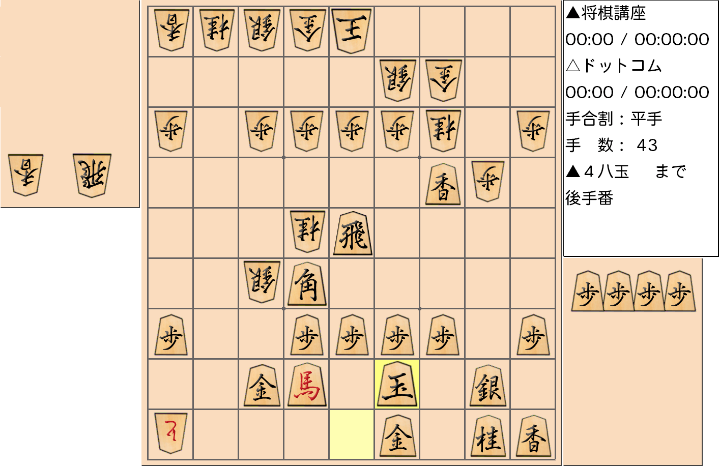 横歩取り ４五角戦法対策23-2