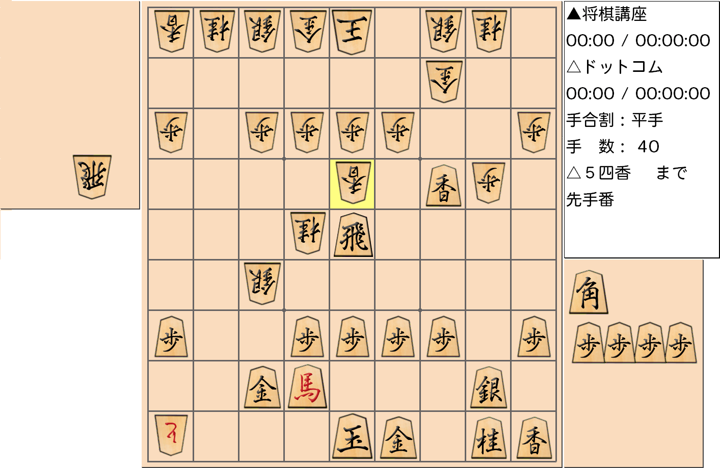 横歩取り ４五角戦法対策24-1