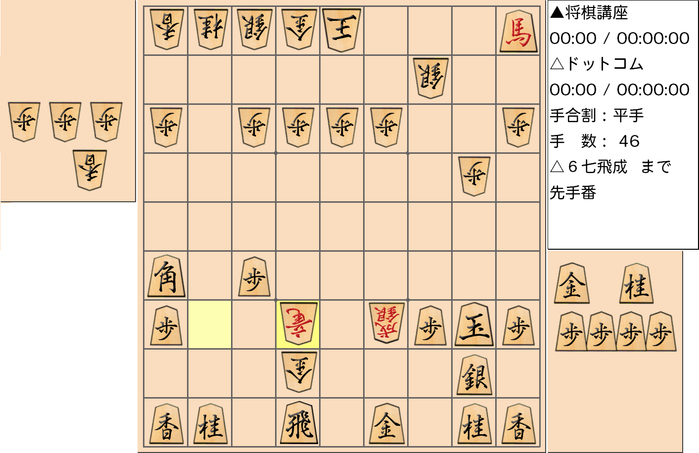 横歩取り ４五角戦法対策6-3