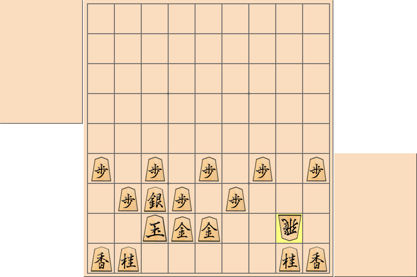 【将棋格言】「一段金に飛車捨てあり」とはならなかった部分図