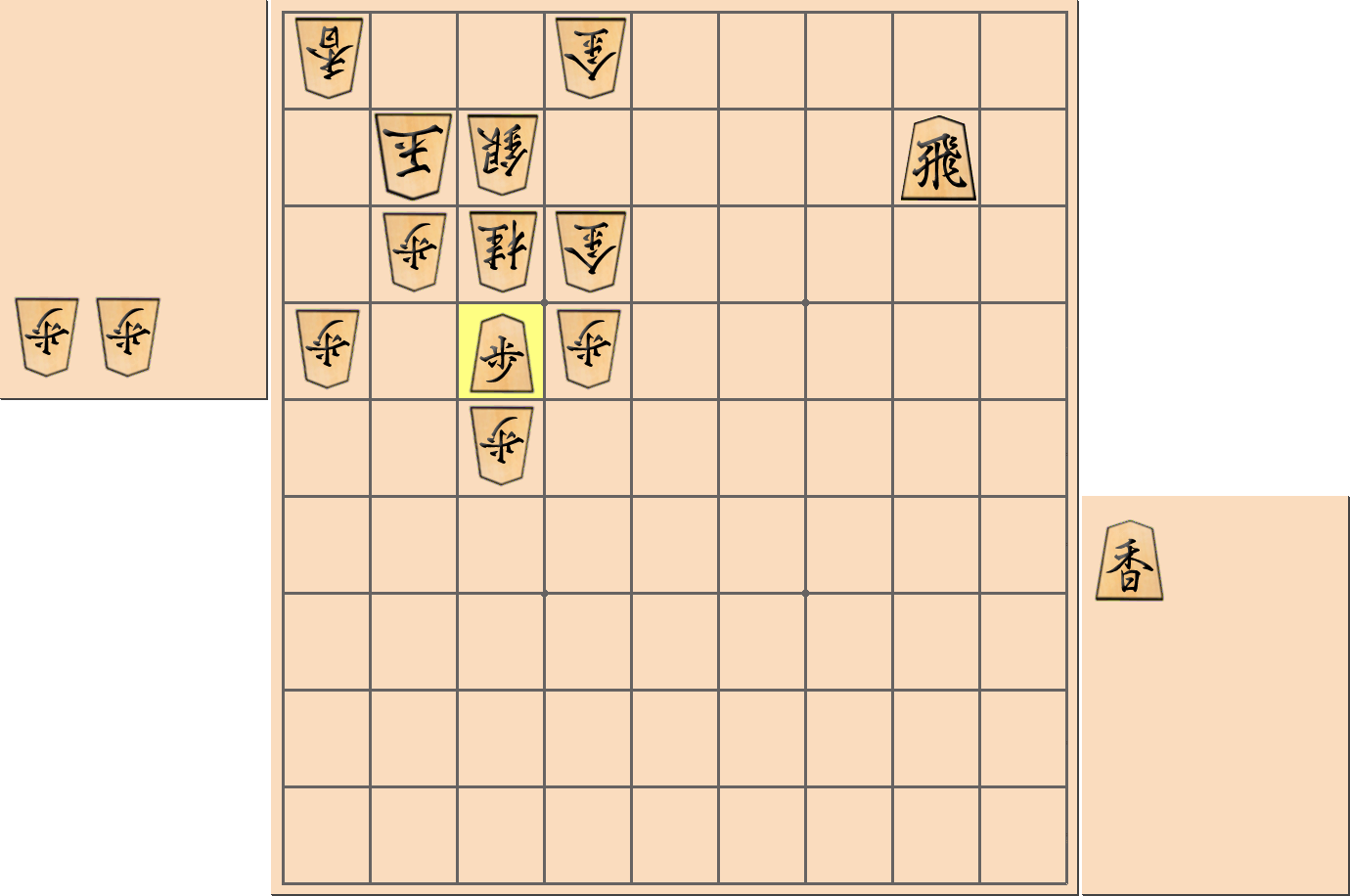 【将棋格言】「金は斜めに誘え」で高美濃を崩す部分図2