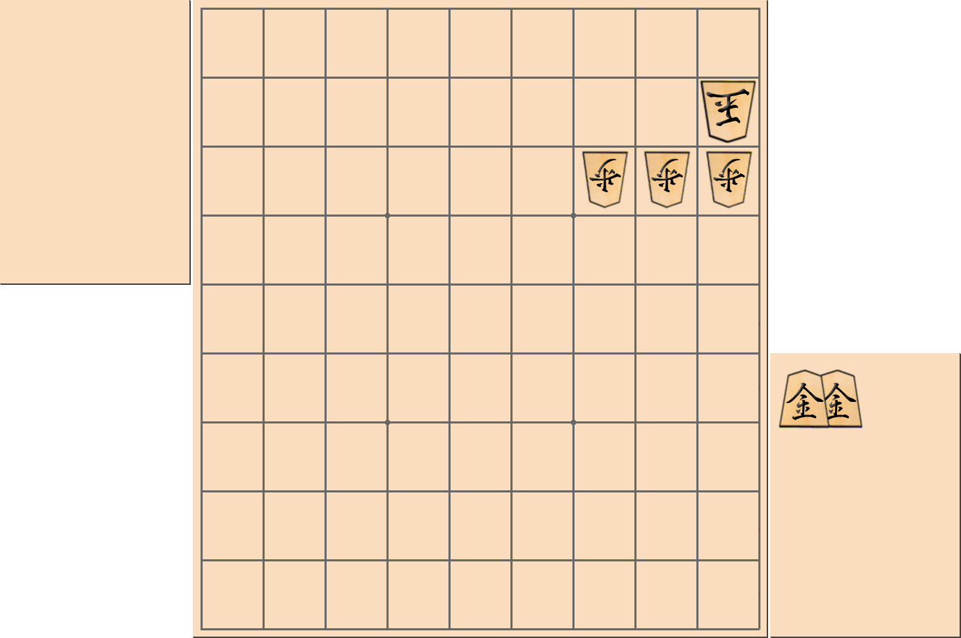 【将棋用語】相手玉に「一手すき」で迫る局面