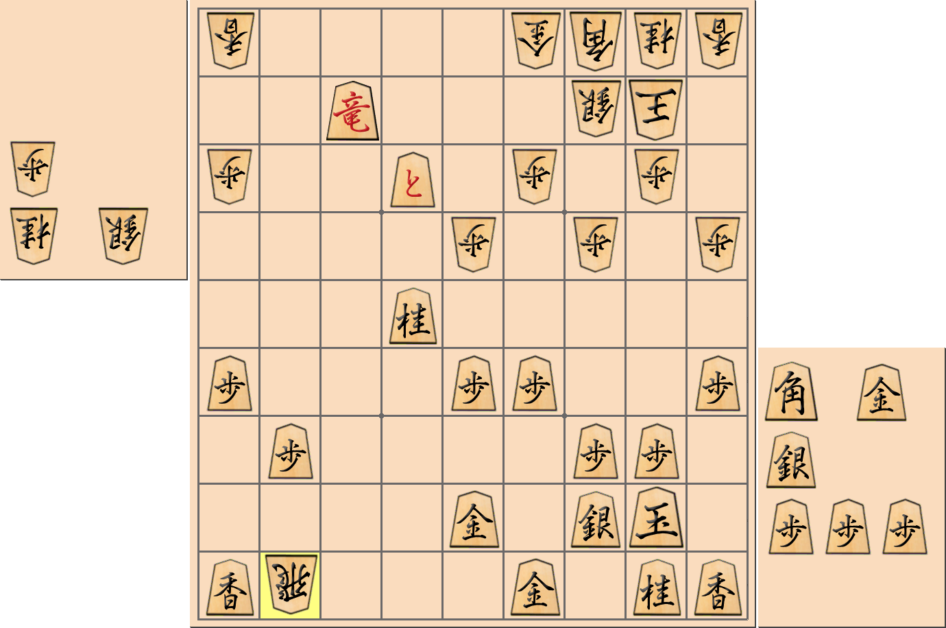 【将棋用語】「友達をなくす手」の例