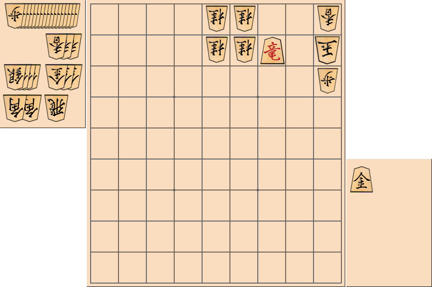 【将棋用語】詰将棋でどの種類の「合駒」をしても同じように詰む局面