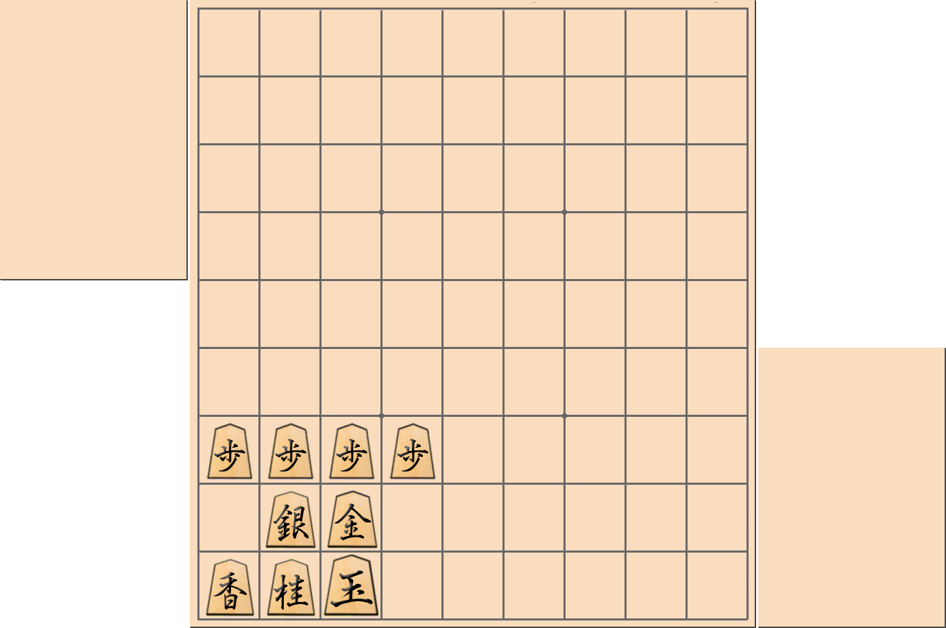 【将棋用語】「壁銀」と言われている悪形の部分図