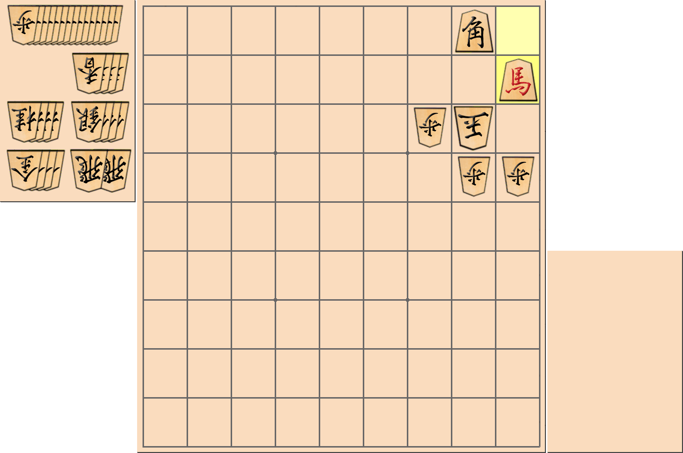 1手詰の詰将棋の解答(第6問)