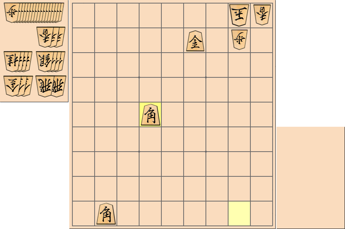 1手詰の詰将棋の解答(第19問)