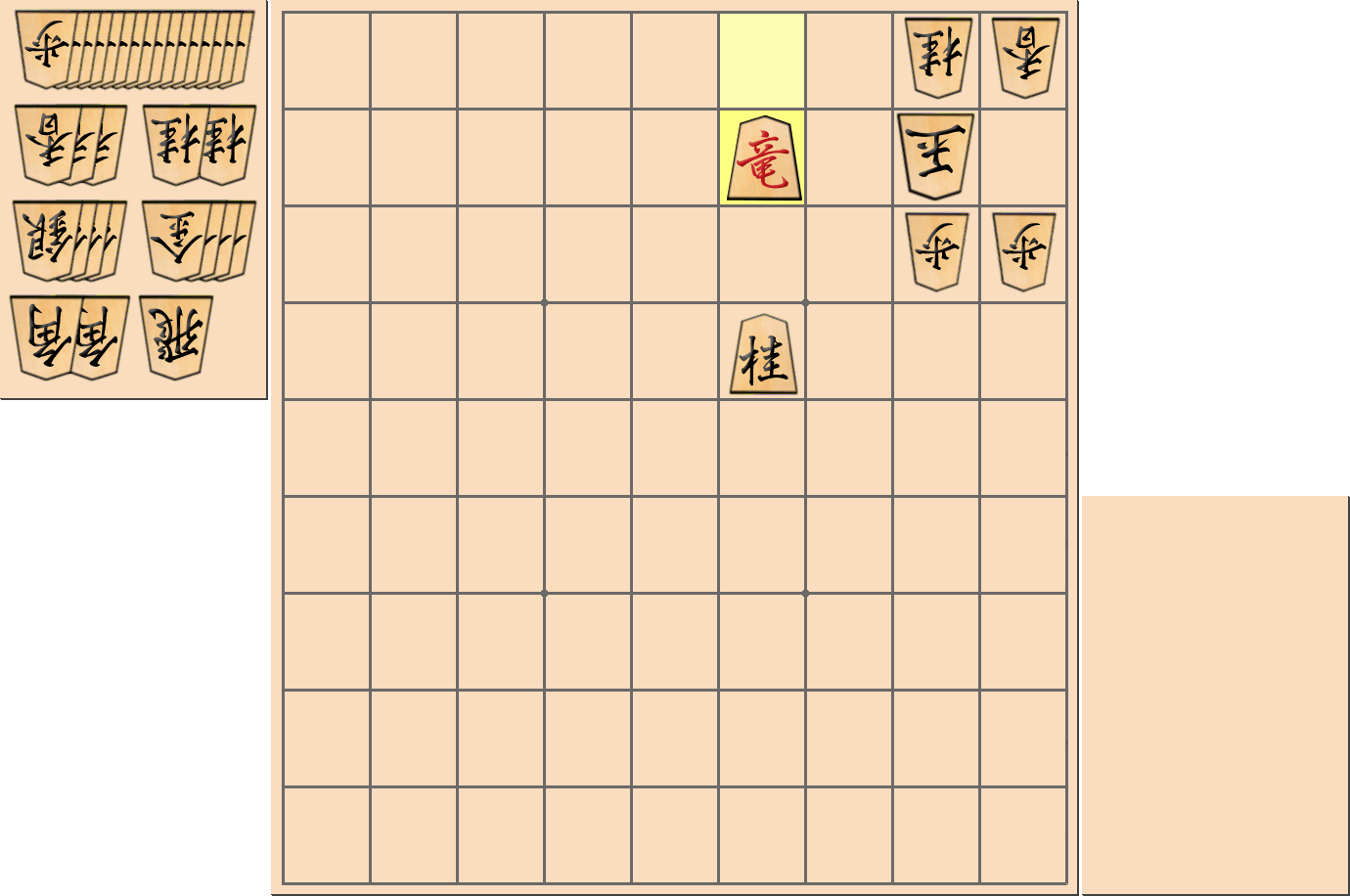1手詰の詰将棋の解答(第31問)
