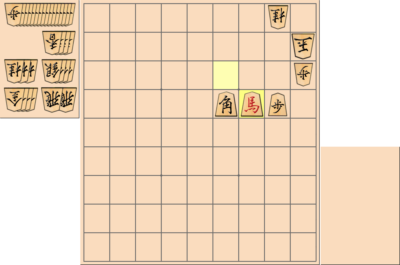 1手詰の詰将棋の解答(第39問)