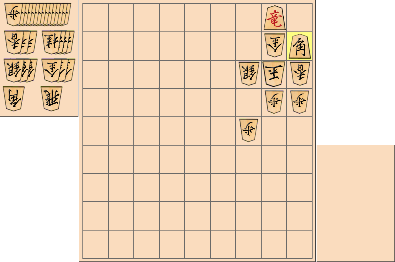1手詰の詰将棋の解答(第42問)