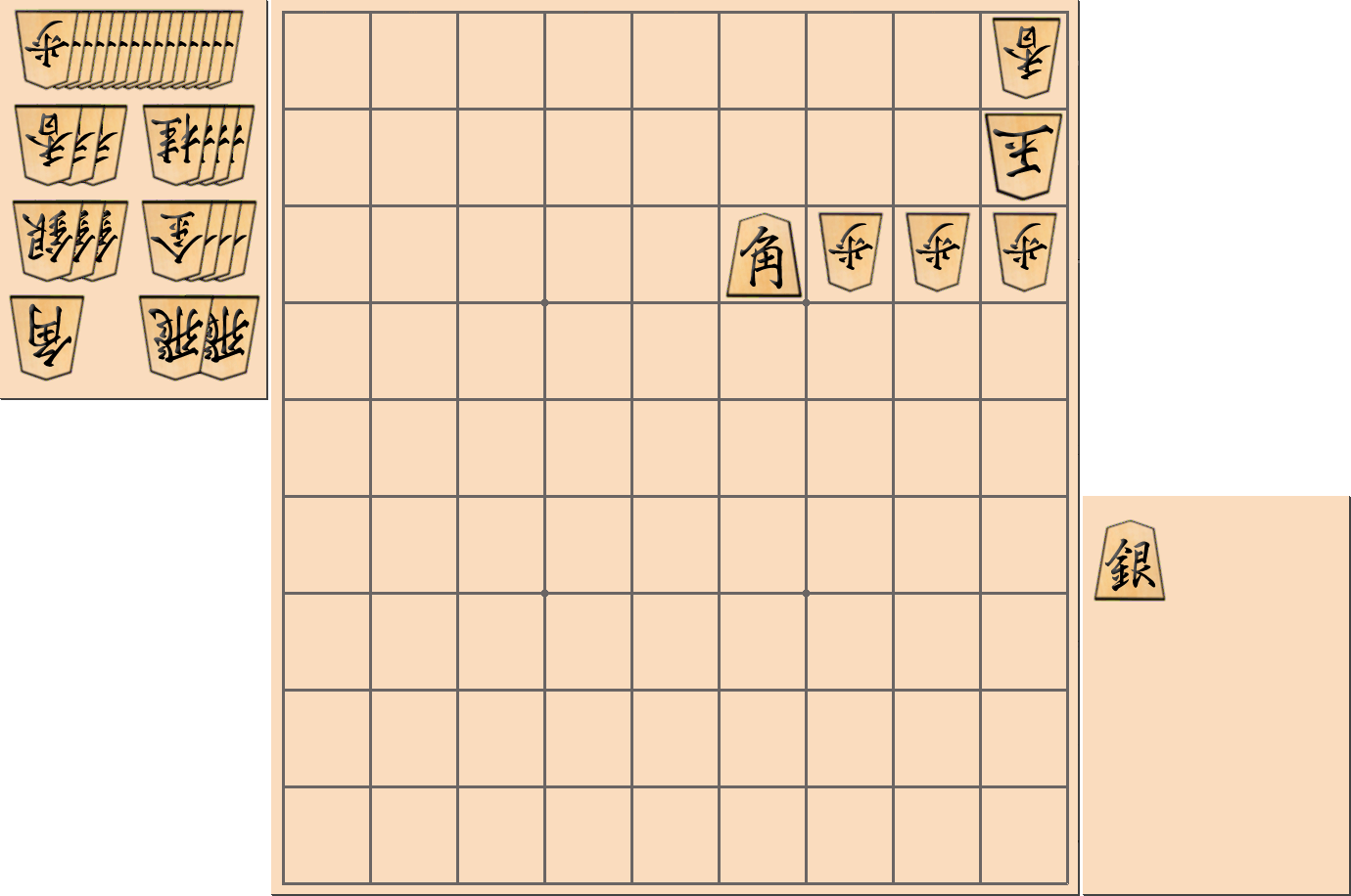 3手詰の詰将棋の問題(第1問)